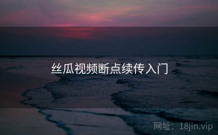 丝瓜视频断点续传入门