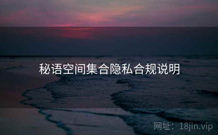 秘语空间集合隐私合规说明